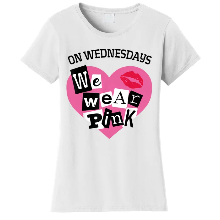 On Wednesday We Wear Pink Funny Valentine Women's T-Shirt