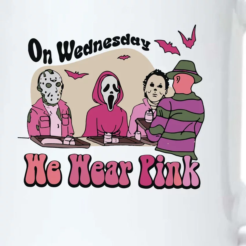 On Wednesday We Wear Pink Halloween Black Color Changing Mug