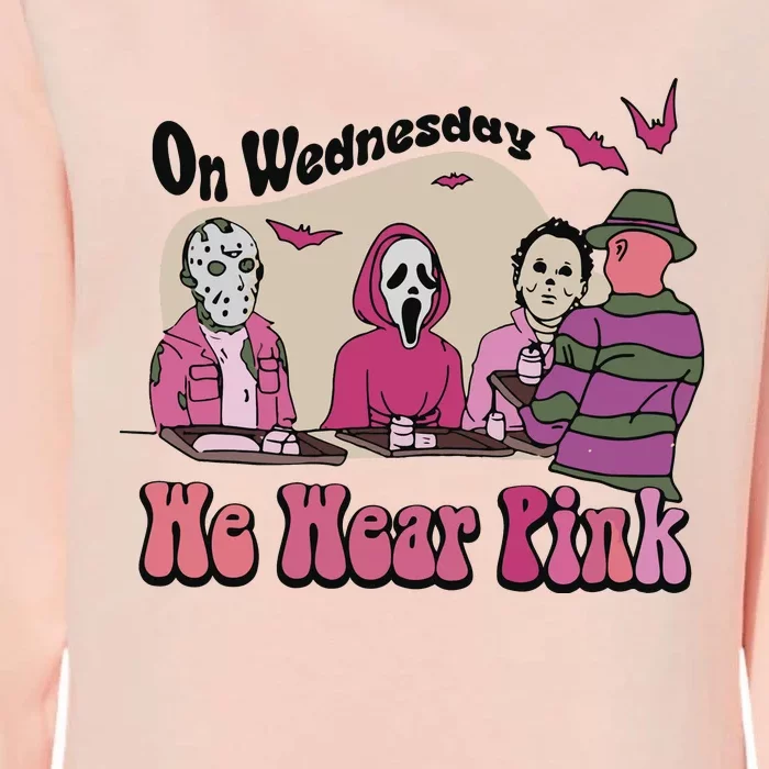 On Wednesday We Wear Pink Halloween Womens California Wash Sweatshirt