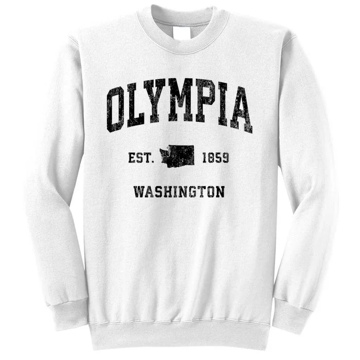 Olympia Washington Wa Vintage Established Athletic Sports Design Sweatshirt