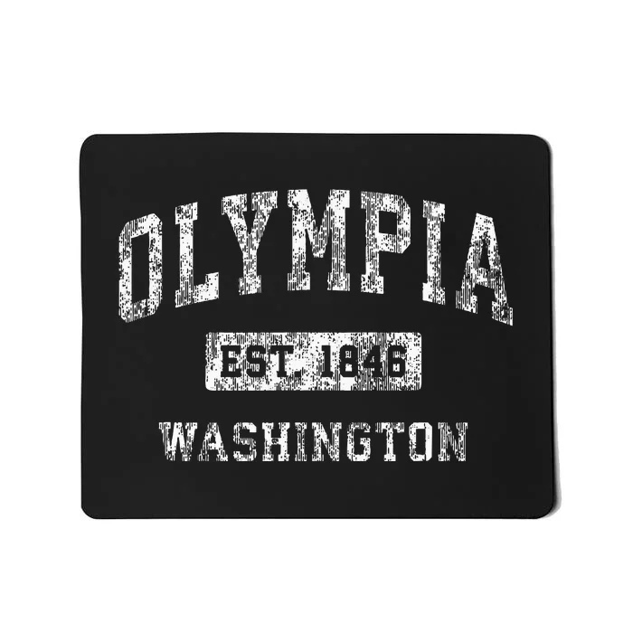 Olympia Washington Wa Vintage Established Sports Mousepad