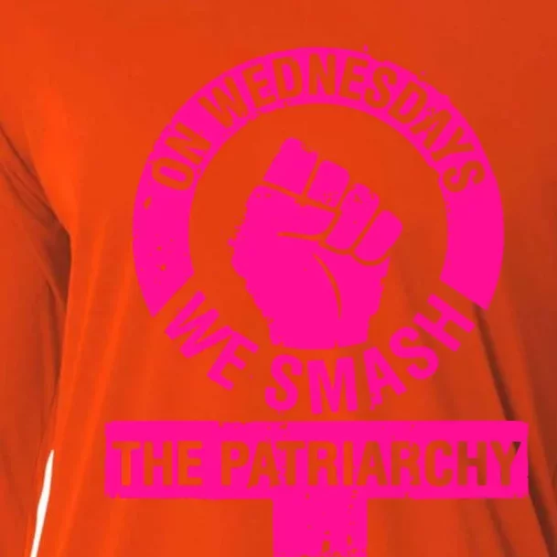 On Wednesdays We Smash The Patriarchy Cooling Performance Long Sleeve Crew