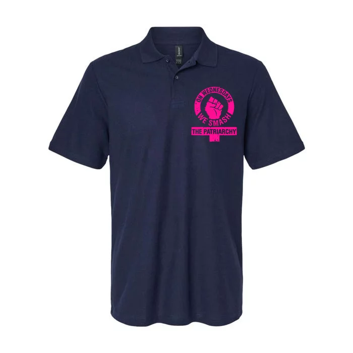 On Wednesdays We Smash The Patriarchy Softstyle Adult Sport Polo