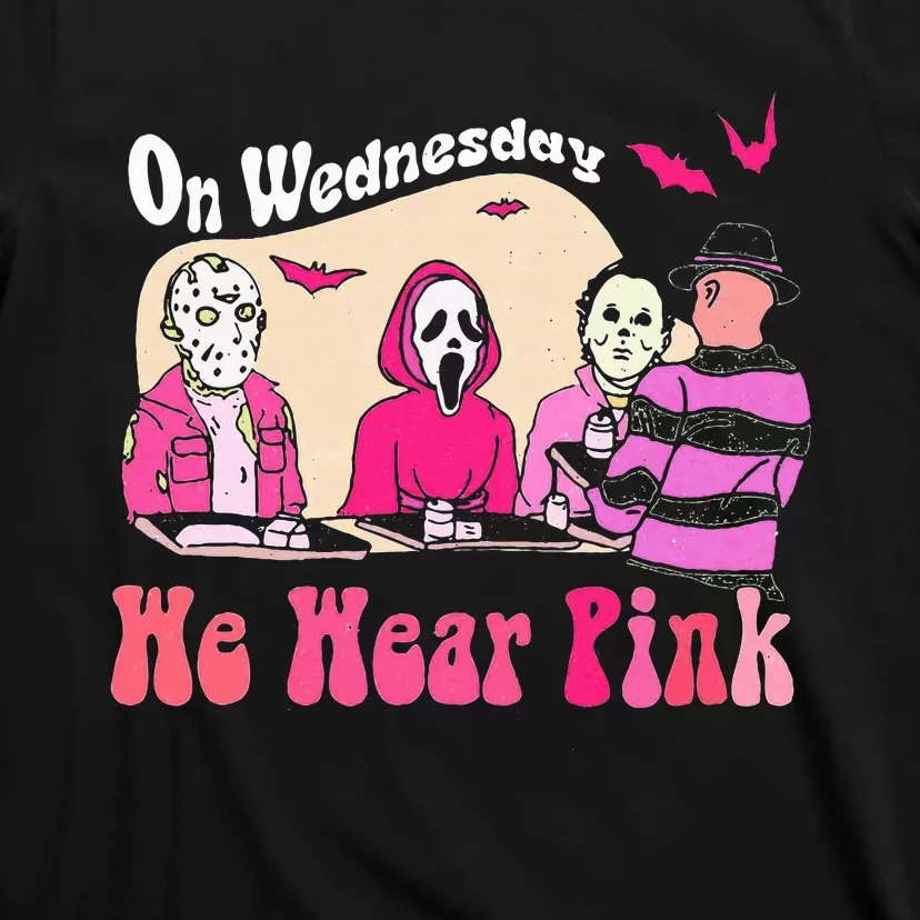 On Wednesday We Wear Halloween Character T-Shirt