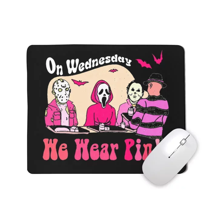 On Wednesday We Wear Halloween Character Mousepad