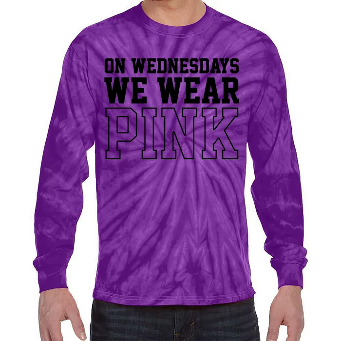 On Wednesdays We Wear Pink Tie-Dye Long Sleeve Shirt