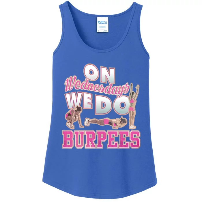 On Wednesdays We Do Burpees Funny Burpee Gift Ladies Essential Tank