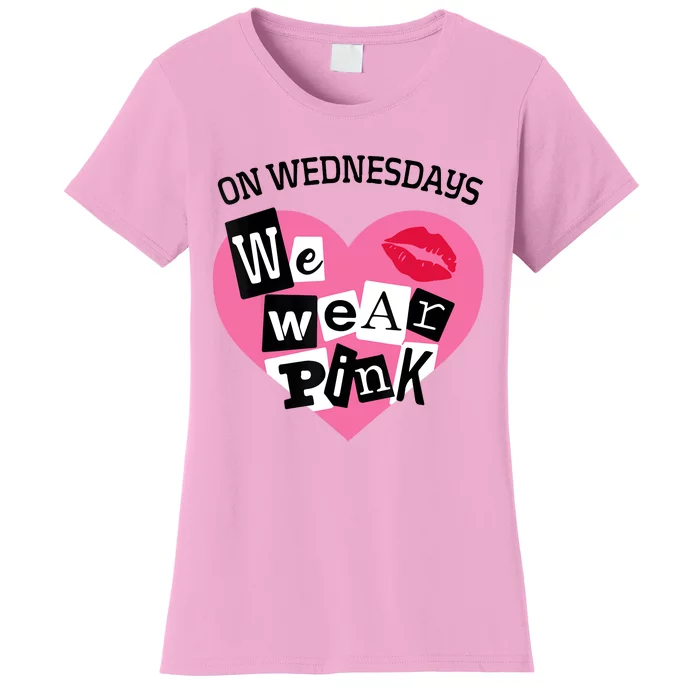 On Wednesday We Wear Pink Funny Valentine Women's T-Shirt