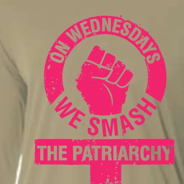 On Wednesdays We Smash The Patriarchy Women Rights Day 8 Cooling Performance Long Sleeve Crew