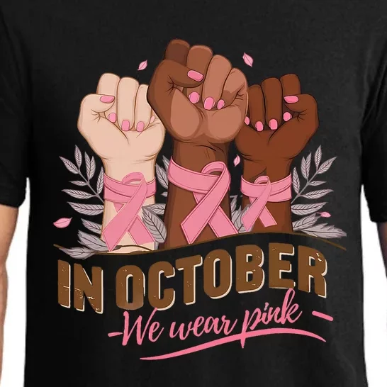 October We Wear P.Ink Halloween Breast Cancer Awareness Pajama Set