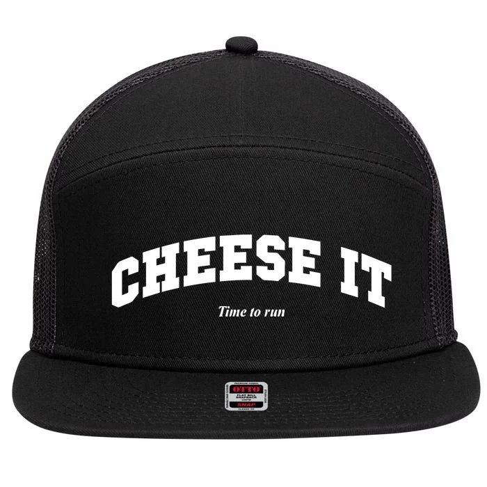 Outside Xbox Cheese It Time To Run 7 Panel Mesh Trucker Snapback Hat