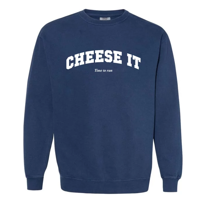 Outside Xbox Cheese It Time To Run Garment-Dyed Sweatshirt