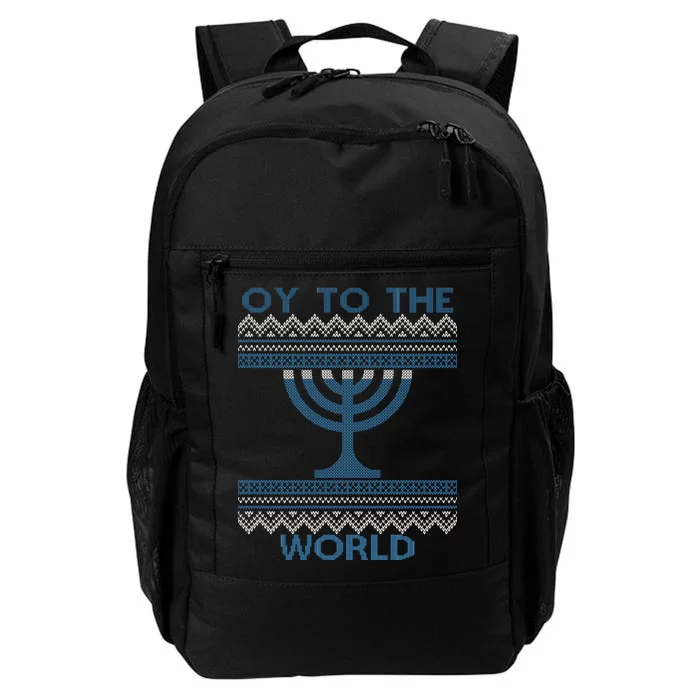 Oy To The  World Hanuka Ugly Sweater Daily Commute Backpack