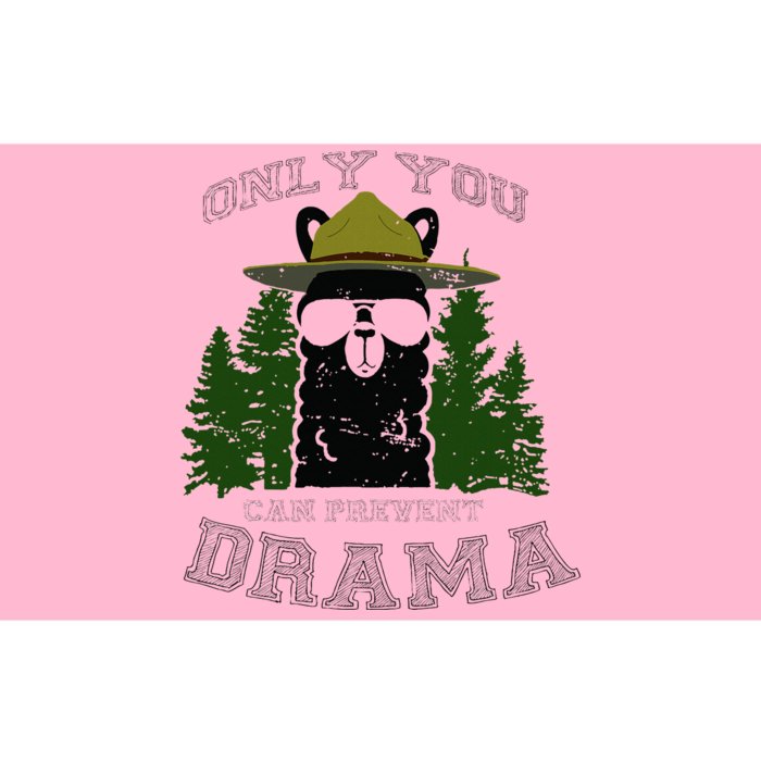 Only You Can Prevent Drama Llama Forest Camping Smokey Bumper Sticker