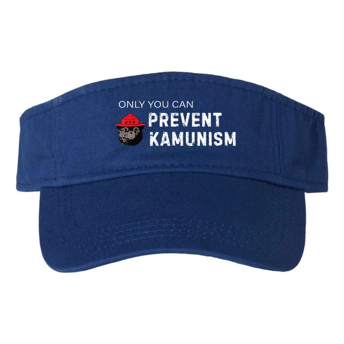 Only You Can Prevent Kamunism Communism Election Humor 2024 Valucap Bio-Washed Visor