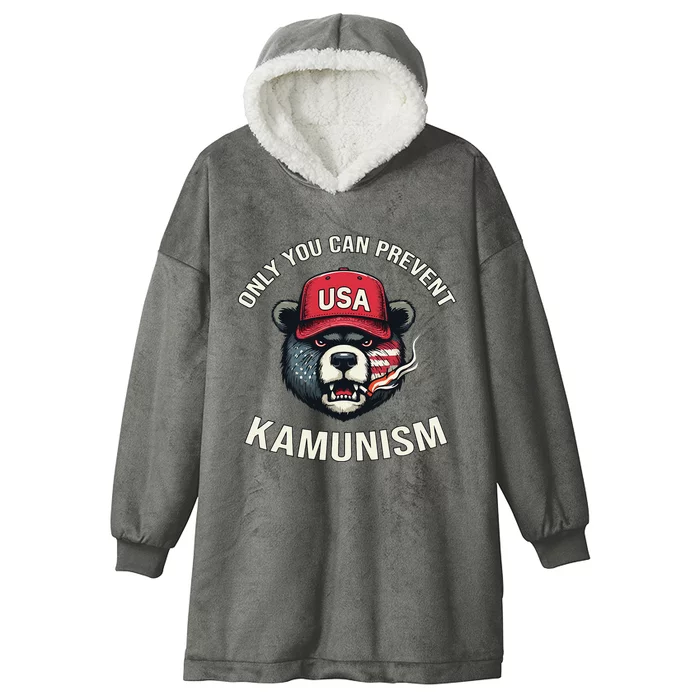 Only You Can Prevent Kamunism Communism Hooded Wearable Blanket