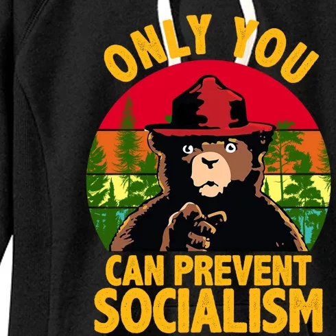 On You Can Prevent Socialism Bear Women's Fleece Hoodie