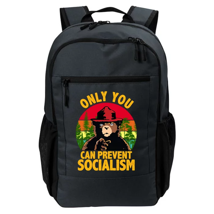 On You Can Prevent Socialism Bear Daily Commute Backpack