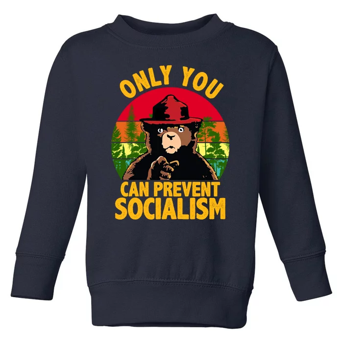 On You Can Prevent Socialism Bear Toddler Sweatshirt