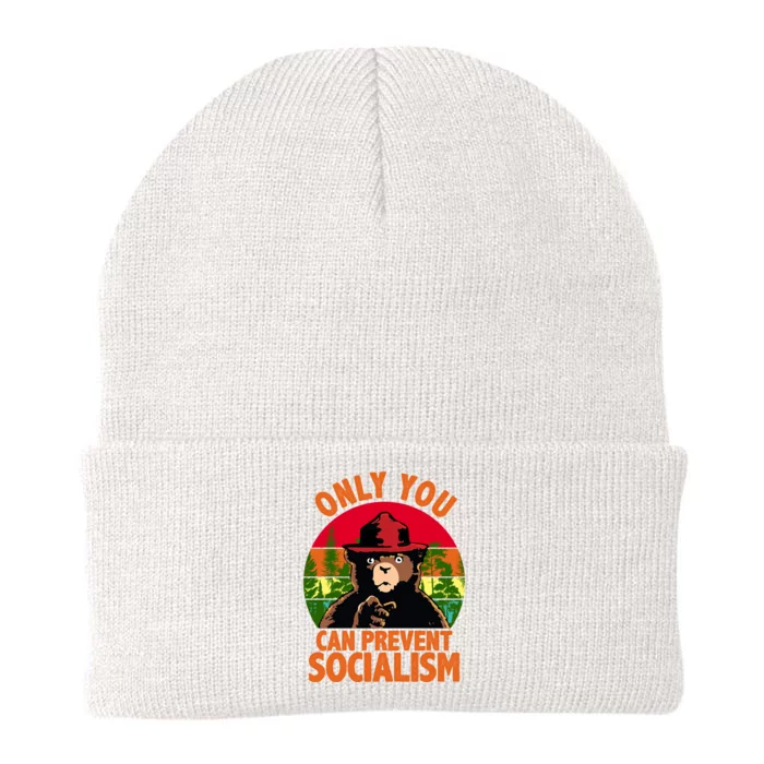 On You Can Prevent Socialism Bear Knit Cap Winter Beanie