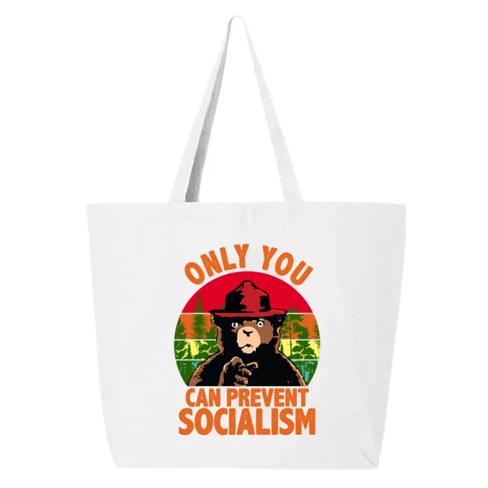 On You Can Prevent Socialism Bear 25L Jumbo Tote