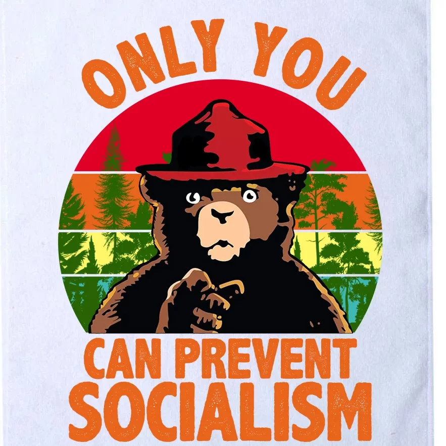 On You Can Prevent Socialism Bear Platinum Collection Golf Towel