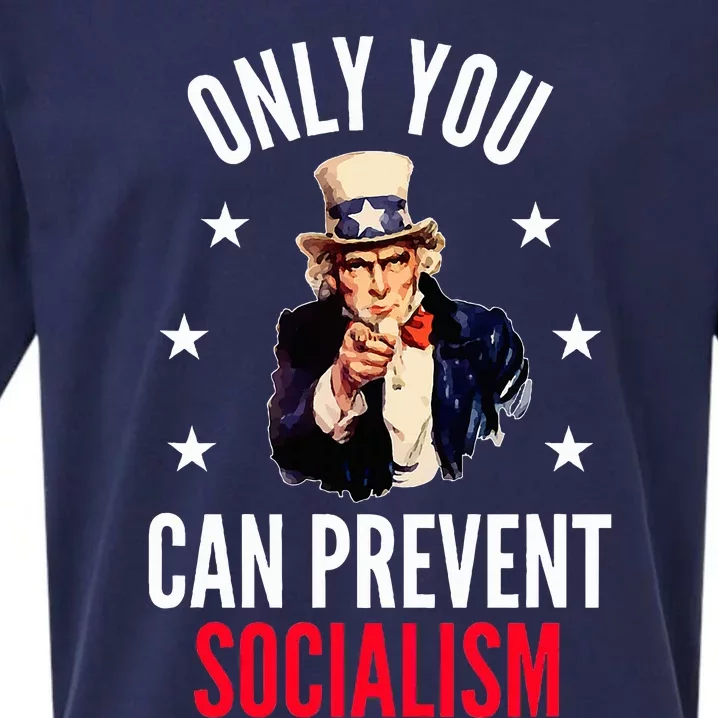 Only You Can Prevent Socialism Anti Socialism Sueded Cloud Jersey T-Shirt