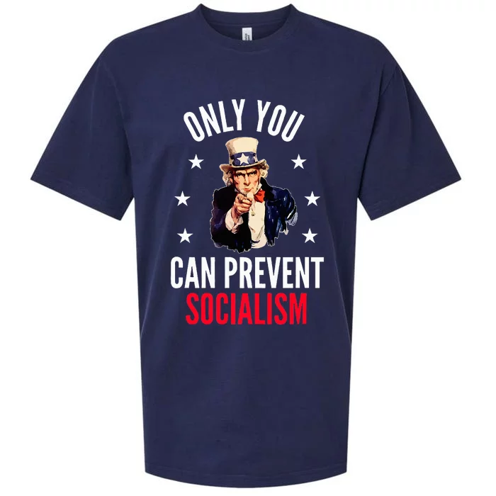 Only You Can Prevent Socialism Anti Socialism Sueded Cloud Jersey T-Shirt