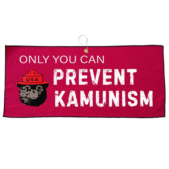 Only You Can Prevent Kamunism Communism Election Humor 2024 Large Microfiber Waffle Golf Towel