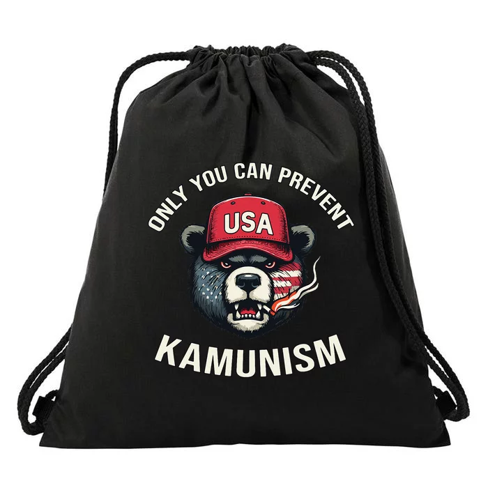 Only You Can Prevent Kamunism Communism Funny Election 2024 Drawstring Bag