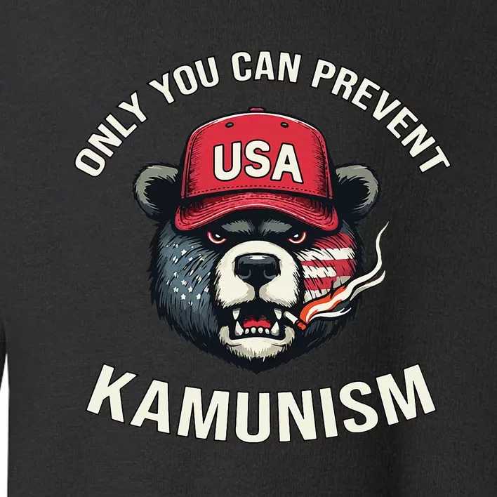 Only You Can Prevent Kamunism Communism Funny Election 2024 Toddler Sweatshirt