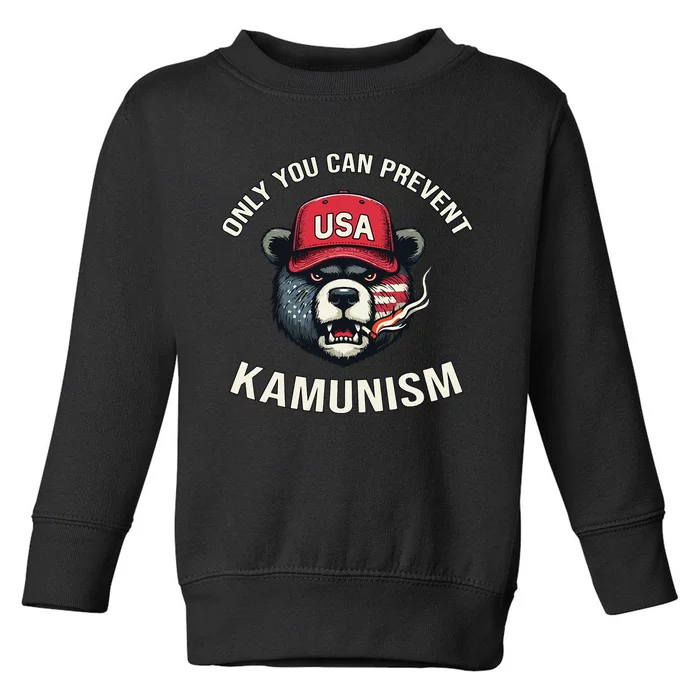 Only You Can Prevent Kamunism Communism Funny Election 2024 Toddler Sweatshirt