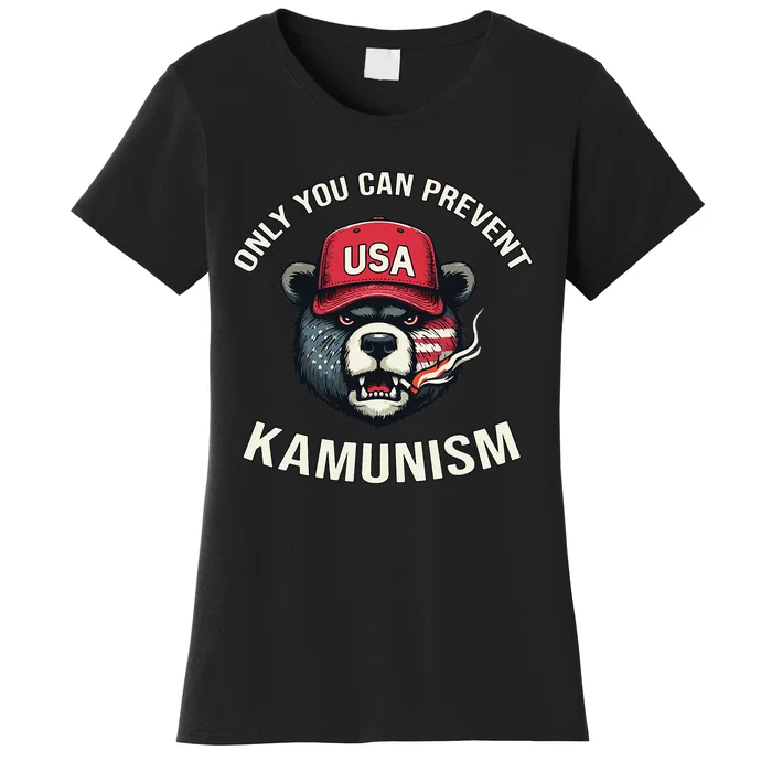 Only You Can Prevent Kamunism Communism Funny Election 2024 Women's T-Shirt