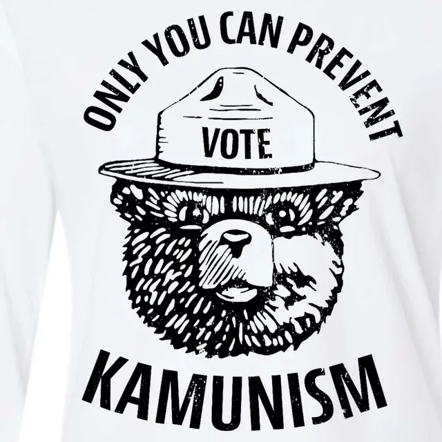 Only You Can Prevent Kamunism Communism Election Humor 2024 Womens Cotton Relaxed Long Sleeve T-Shirt