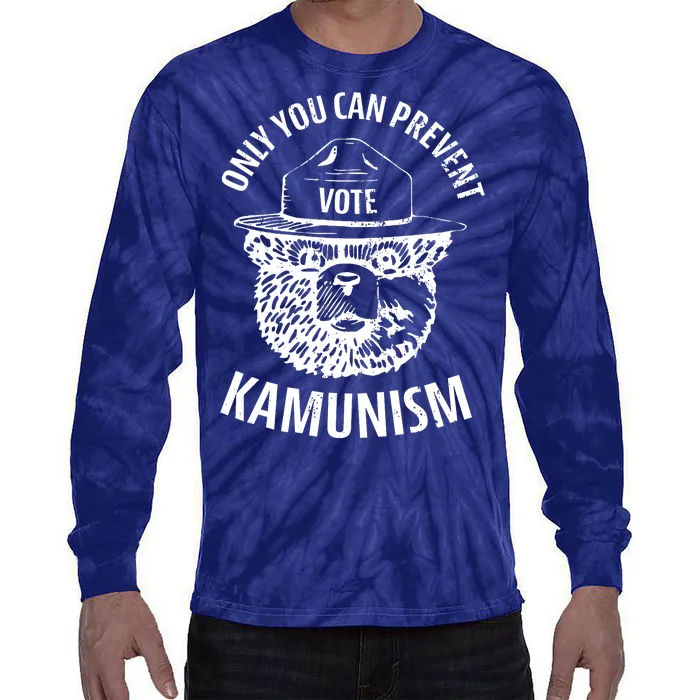 Only You Can Prevent Kamunism Vote Tie-Dye Long Sleeve Shirt