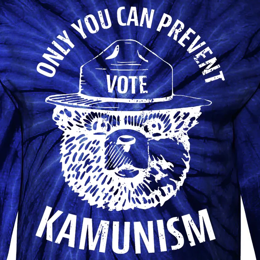 Only You Can Prevent Kamunism Vote Tie-Dye Long Sleeve Shirt