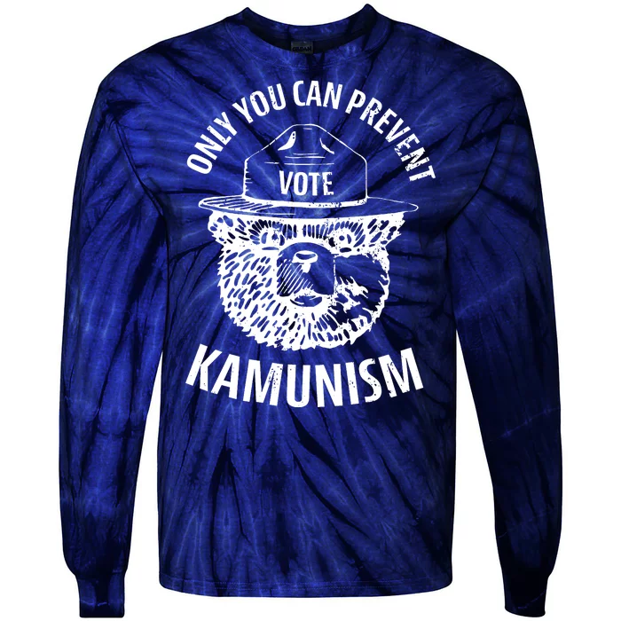 Only You Can Prevent Kamunism Vote Tie-Dye Long Sleeve Shirt