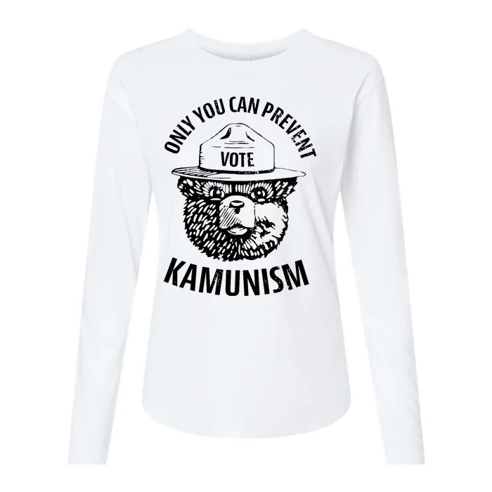 Only You Can Prevent Kamunism Vote Womens Cotton Relaxed Long Sleeve T-Shirt