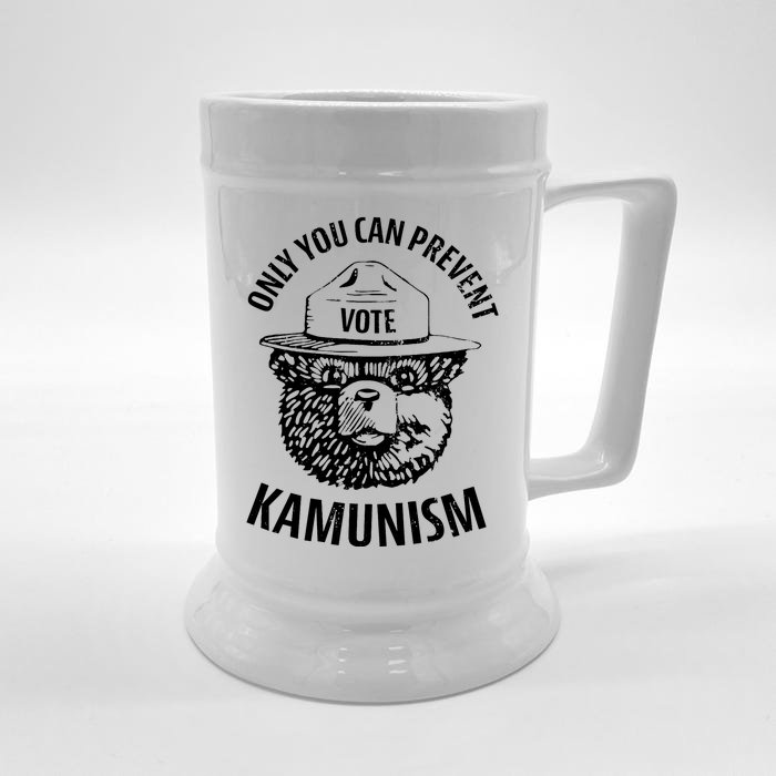 Only You Can Prevent Kamunism Vote Front & Back Beer Stein