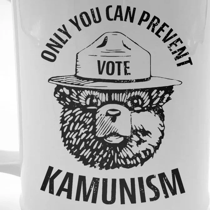 Only You Can Prevent Kamunism Vote Front & Back Beer Stein