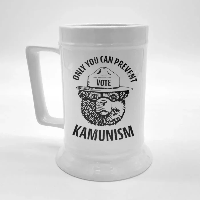 Only You Can Prevent Kamunism Vote Front & Back Beer Stein