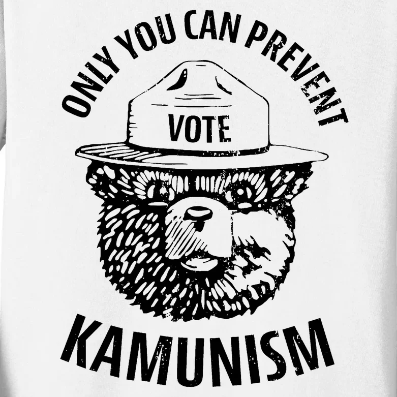 Only You Can Prevent Kamunism Vote Kids Long Sleeve Shirt