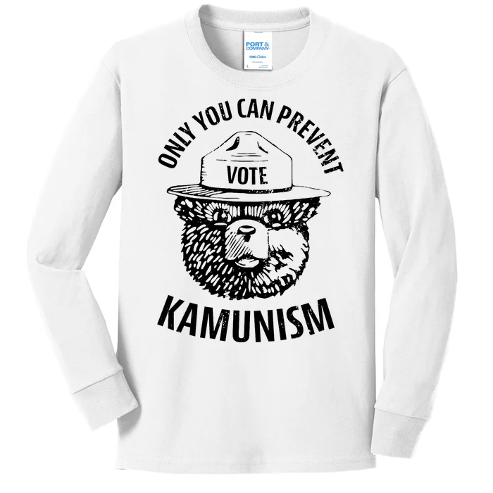 Only You Can Prevent Kamunism Vote Kids Long Sleeve Shirt