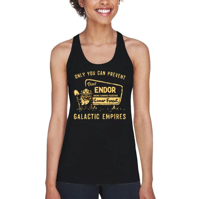 Only You Can Prevent Galactic Empires Women's Racerback Tank