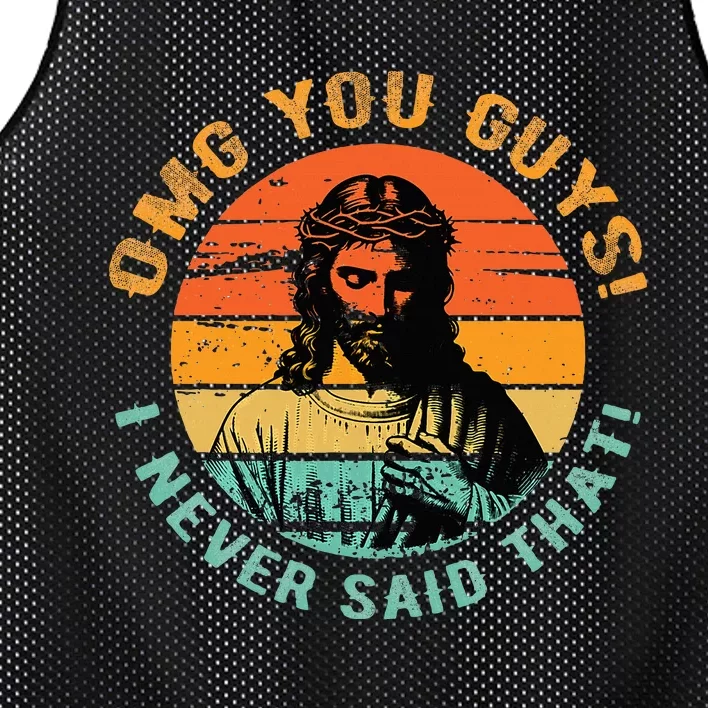 Omg You Guys I Never Said That Mesh Reversible Basketball Jersey Tank