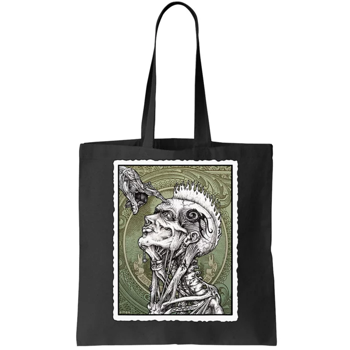 Opyn Yer Mynd By Emek Artman Tote Bag