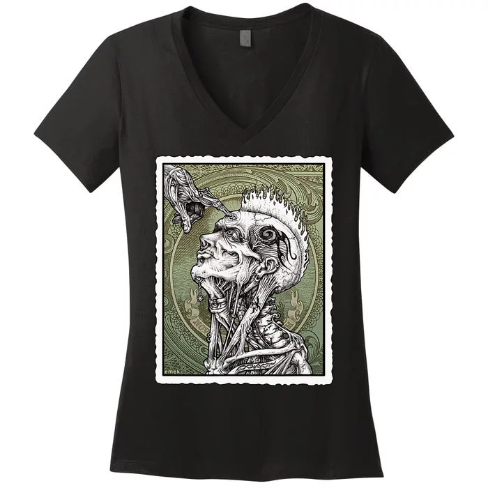 Opyn Yer Mynd By Emek Artman Women's V-Neck T-Shirt