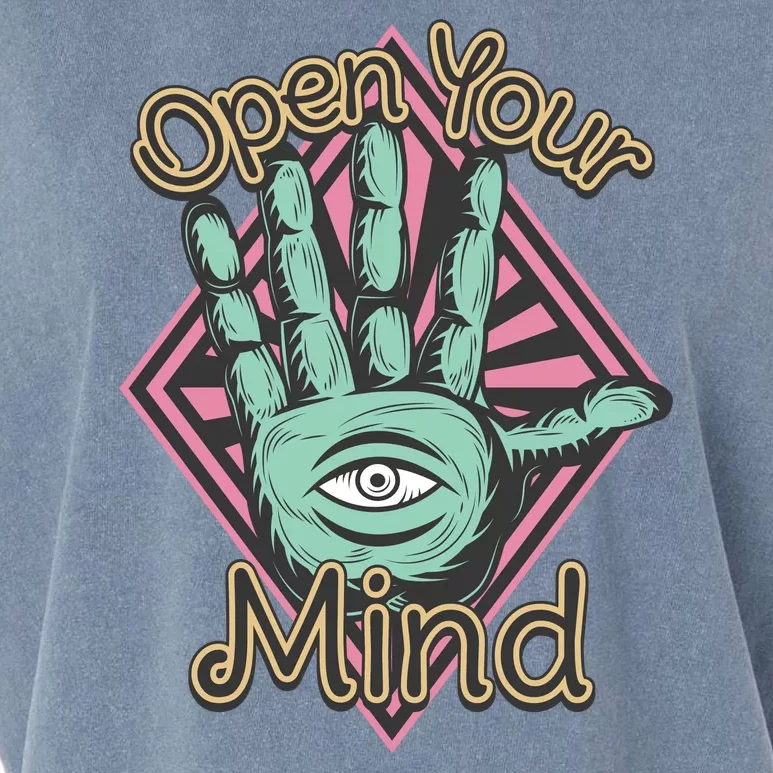 Open Your Mind Garment-Dyed Women's Muscle Tee