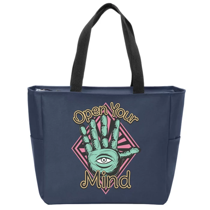 Open Your Mind Zip Tote Bag