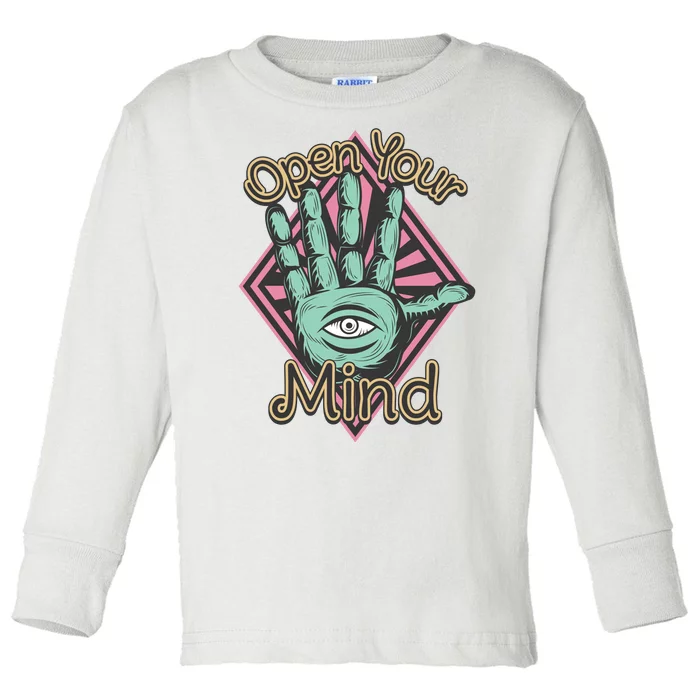 Open Your Mind Toddler Long Sleeve Shirt